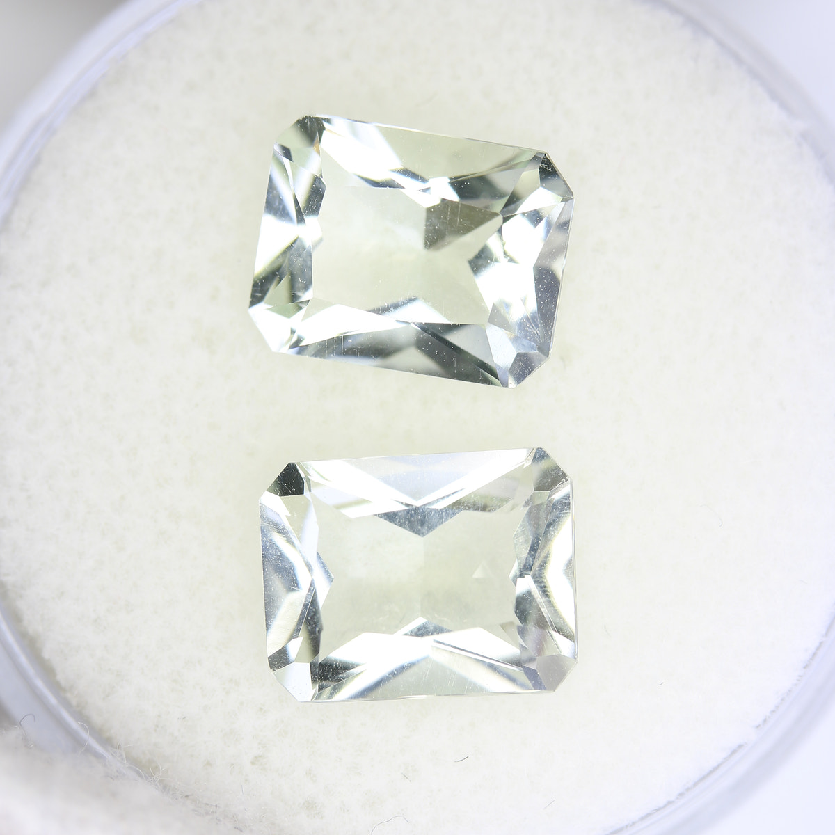 3.83ct Prasiolite Pair