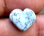 3.85ct Dendrite Opal Heart - alternate view 2