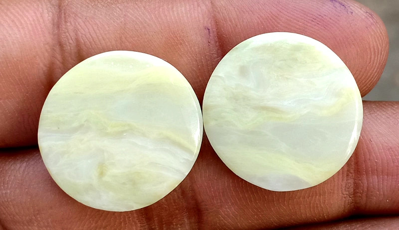 31ct American Jasper Pair - alternate view 2