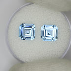 4.02ct Topaz Sky blue Pair