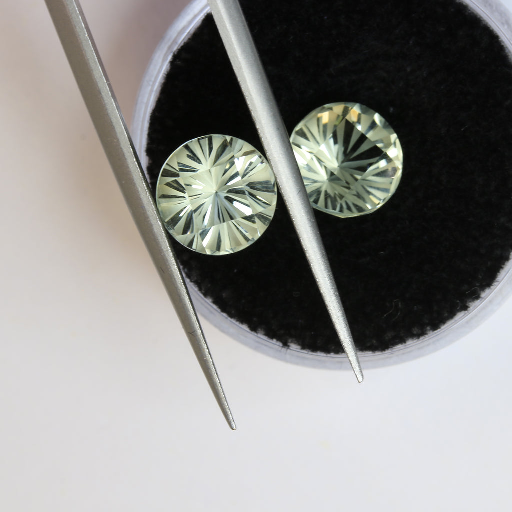 4.2ct Prasiolite Pair - alternate view 2