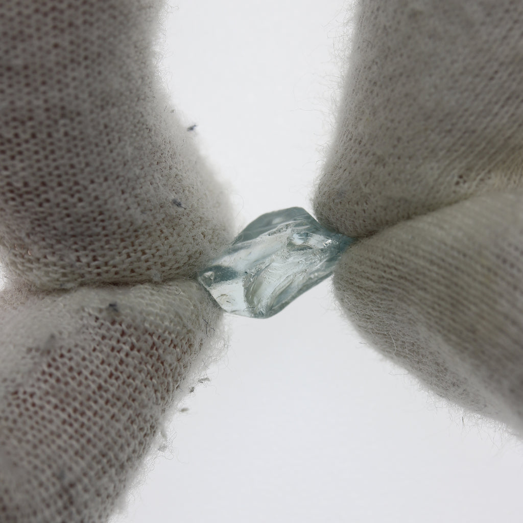 5.65ct Blue Zircon Facet Rough - alternate view 2