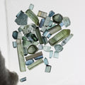 5ct Blue Tourmaline Facet Rough Parcel