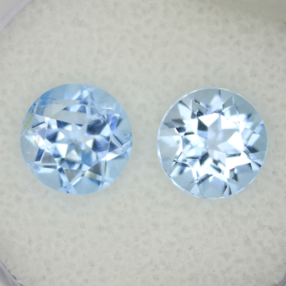 5ct Topaz Sky blue Pair