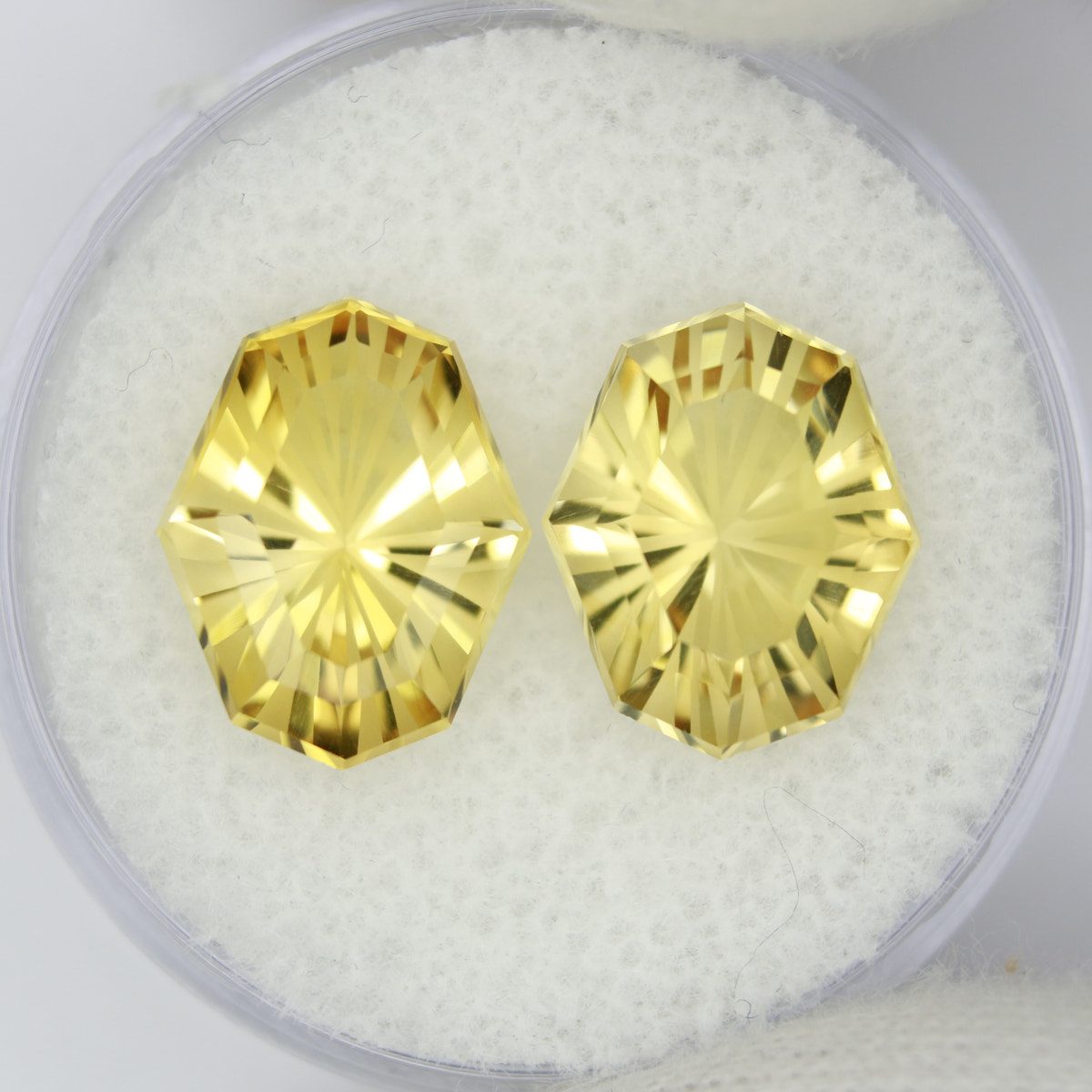 7.4ct Citrine Pair