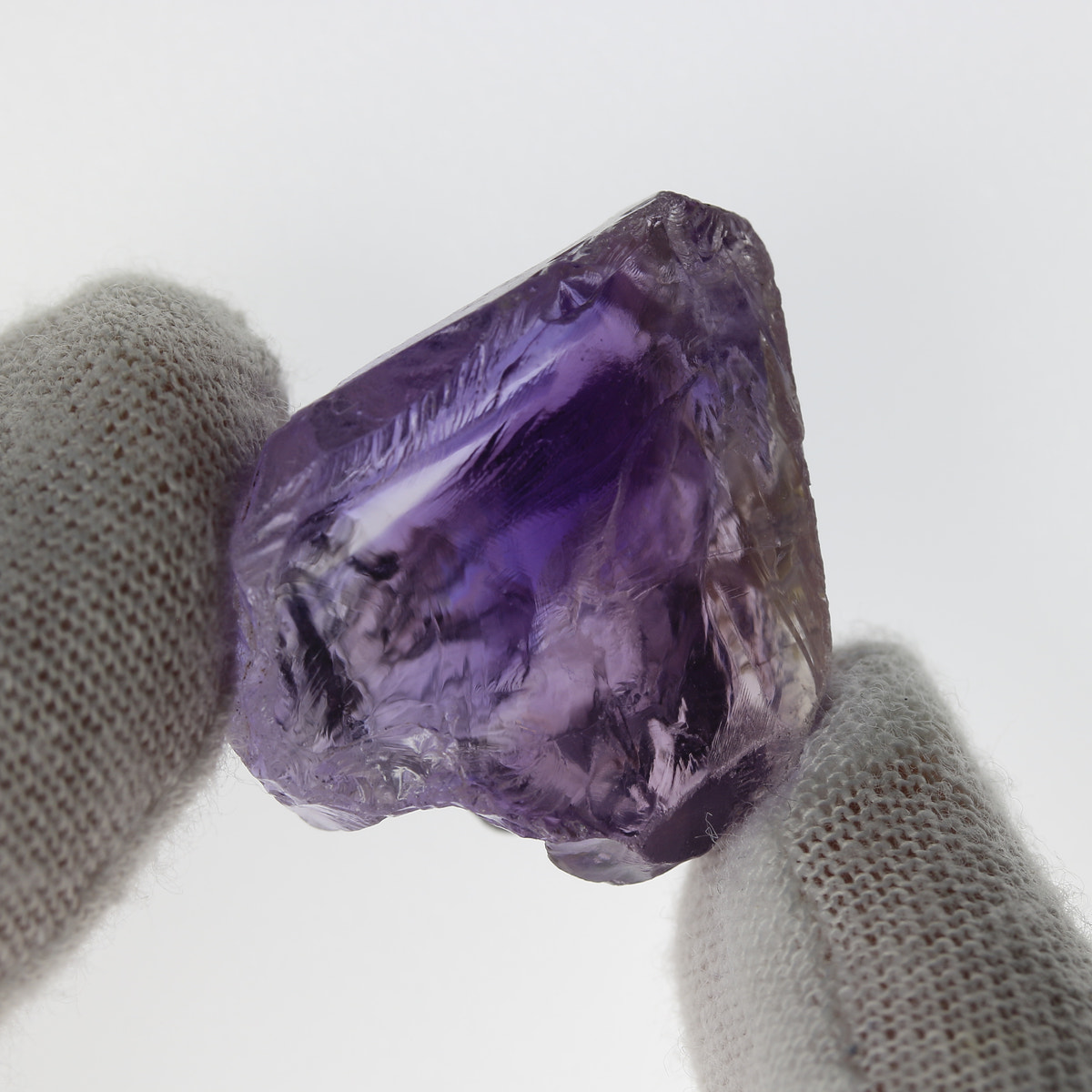 74.8ct Amethyst Facet Rough - alternate view 2