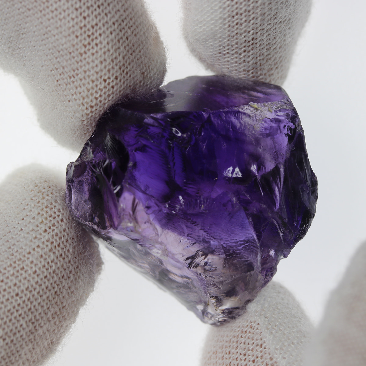 80.6ct Amethyst Facet Rough - alternate view 3