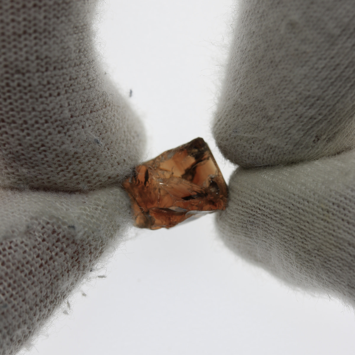 9.15ct Red Zircon Facet Rough - alternate view 2