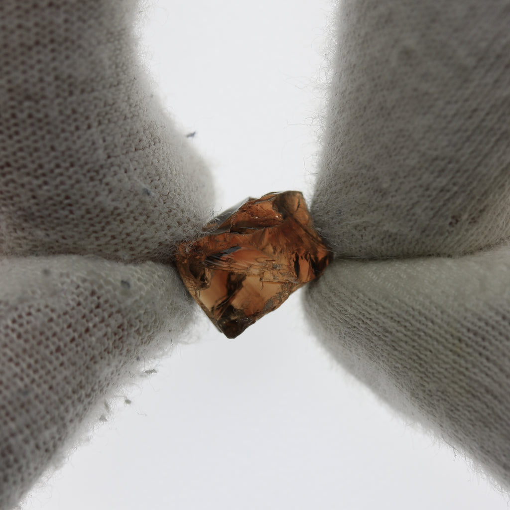9.15ct Red Zircon Facet Rough - alternate view 3