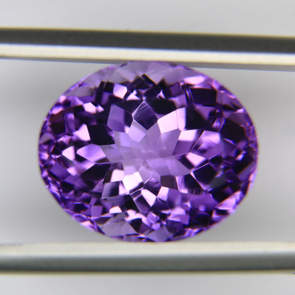 10.16ct faceted Amethyst gemstone - alternate view 3