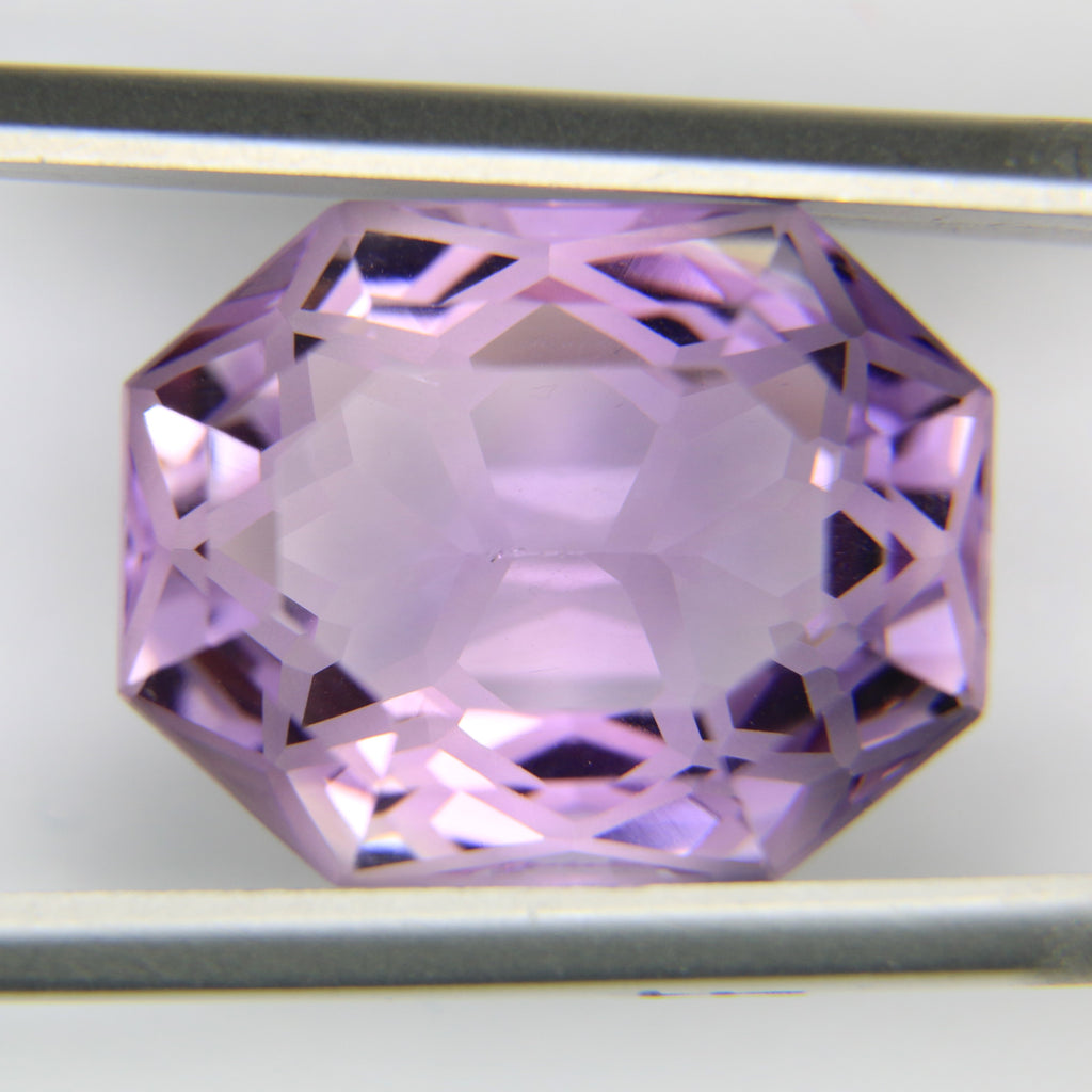 10.76ct faceted Amethyst gemstone - alternate view 2