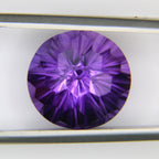 11ct faceted Amethyst gemstone - alternate view 3