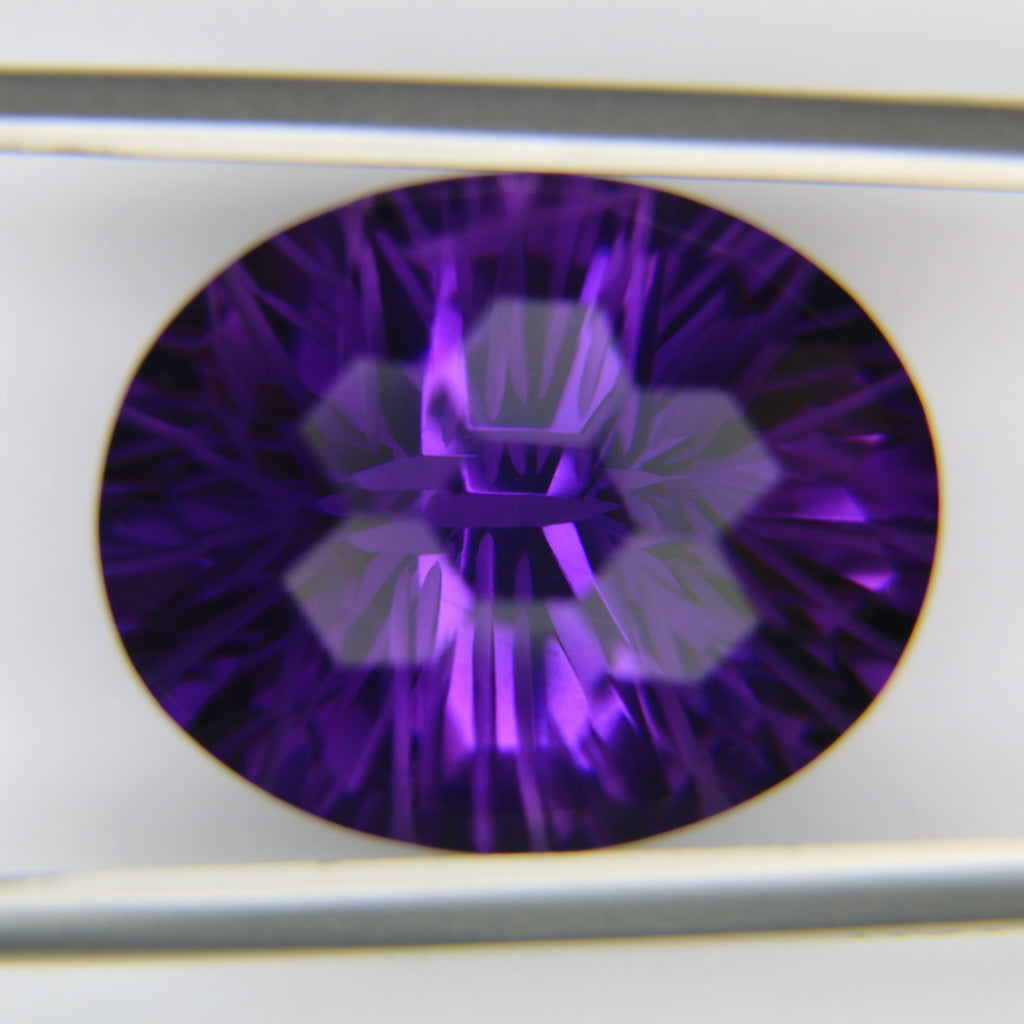 14.79ct faceted Amethyst gemstone - alternate view 2