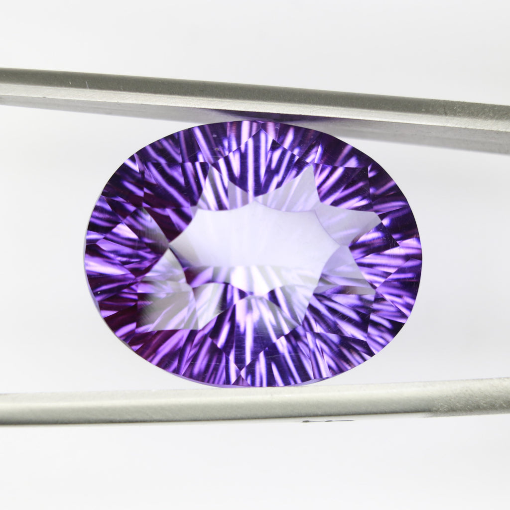 19.91ct faceted Amethyst gemstone - alternate view 3