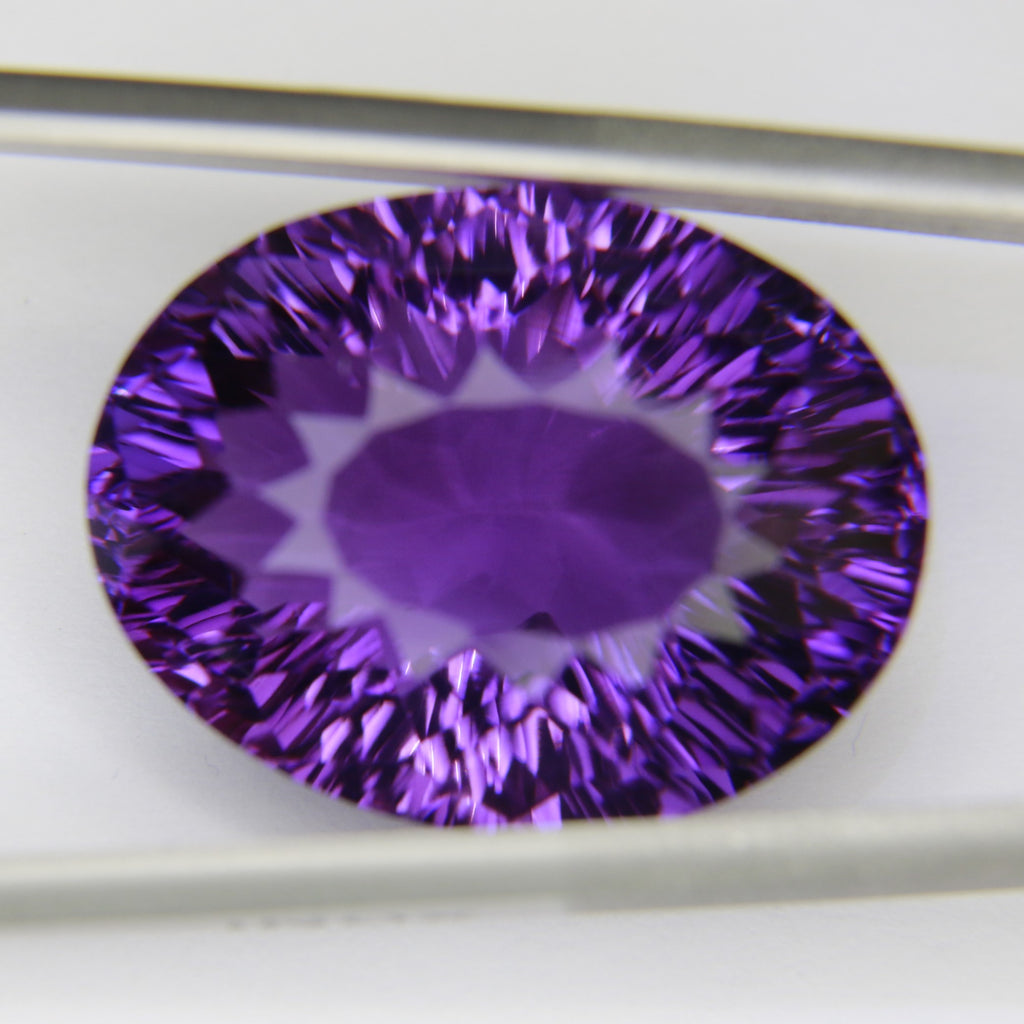 25.2ct faceted Amethyst gemstone - alternate view 3