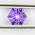 4.34ct faceted Amethyst gemstone - alternate view 2