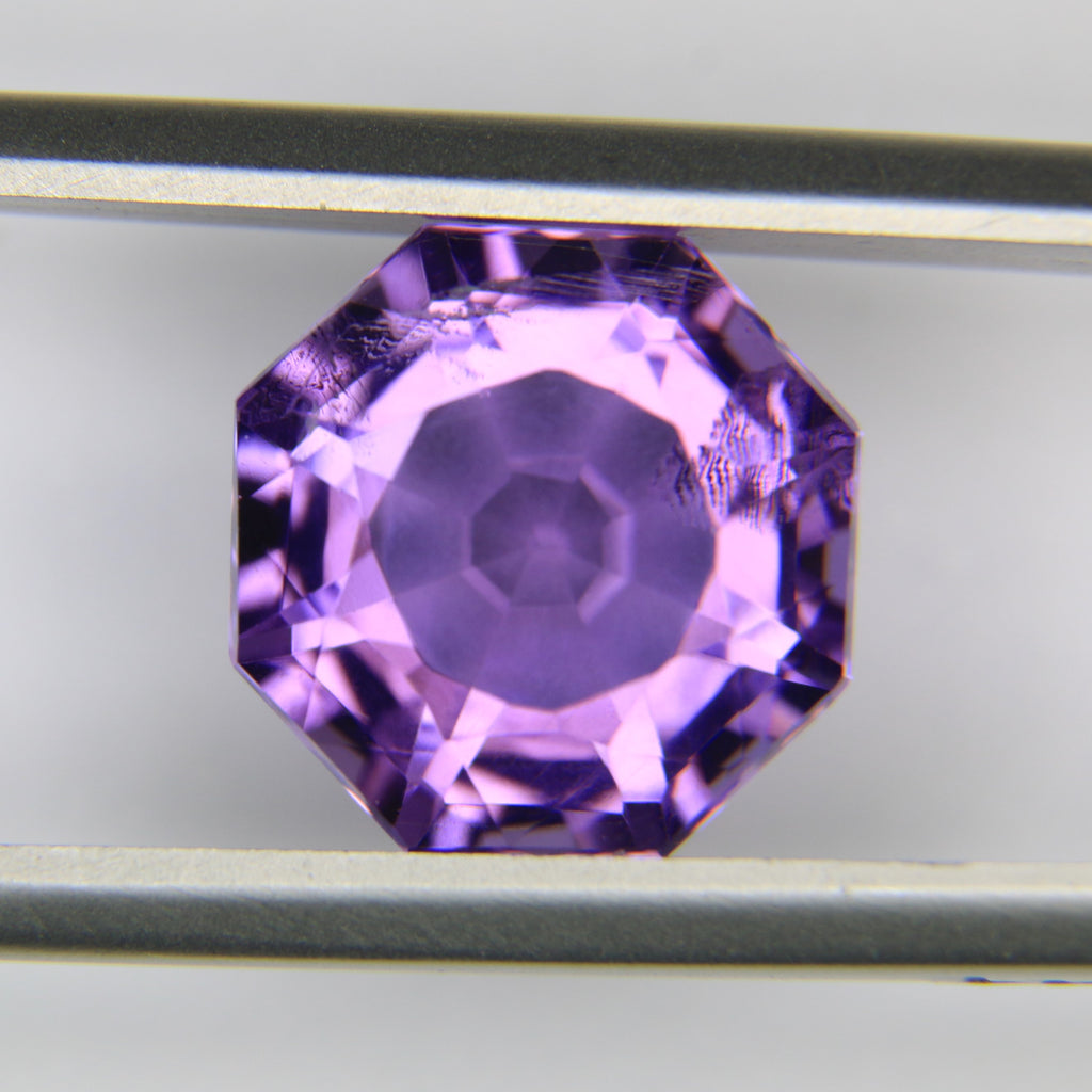 6.42ct faceted Amethyst gemstone - alternate view 2