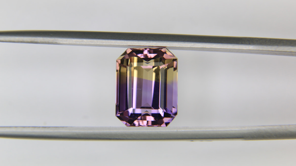 4.75ct faceted Ametrine gemstone - alternate view 2