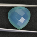 8.65ct faceted Aqua Chalcedony gemstone