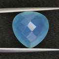 8.6ct faceted Aqua Chalcedony gemstone