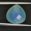 8.7ct faceted Aqua Chalcedony gemstone