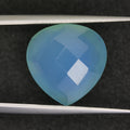 8.95ct faceted Aqua Chalcedony gemstone