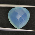 9.7ct faceted Aqua Chalcedony gemstone