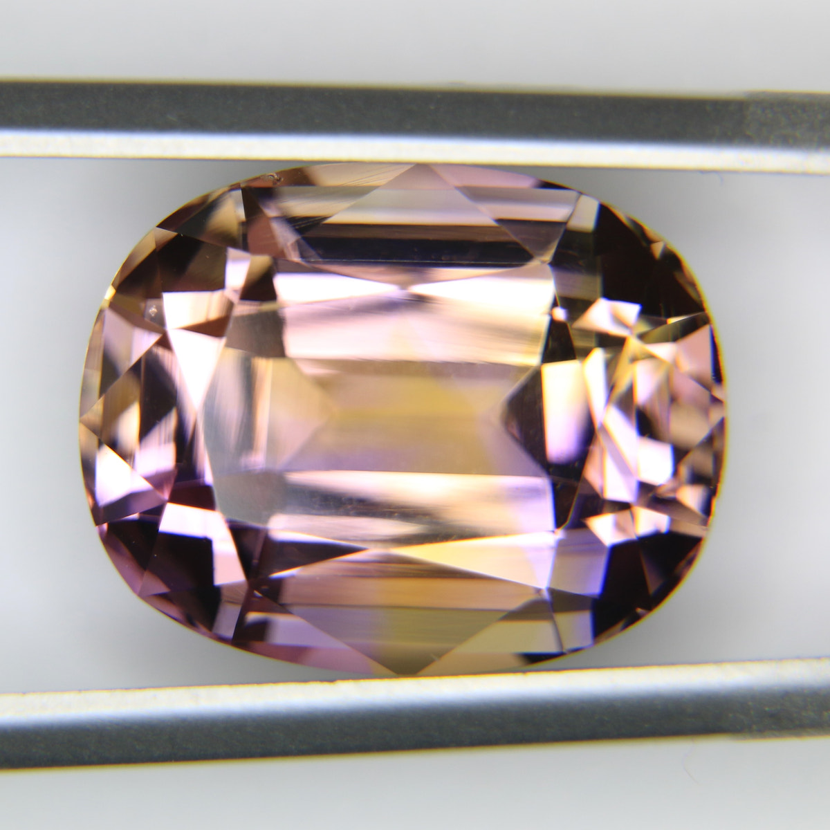 12.66ct certified faceted Ametrine gemstone - alternate view 2